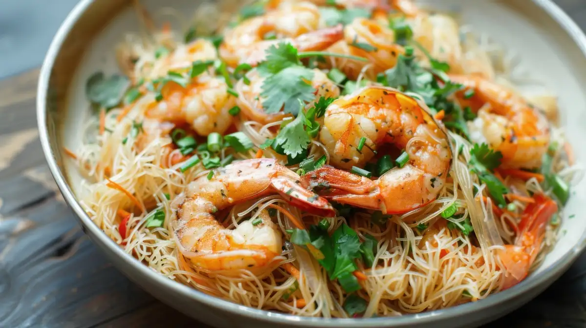 Salade de crevettes thaï